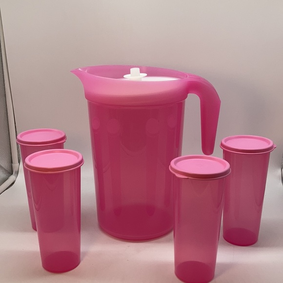 Tupperware Jumbo Jug and 4 Tumblers Set - Picture 12 of 16